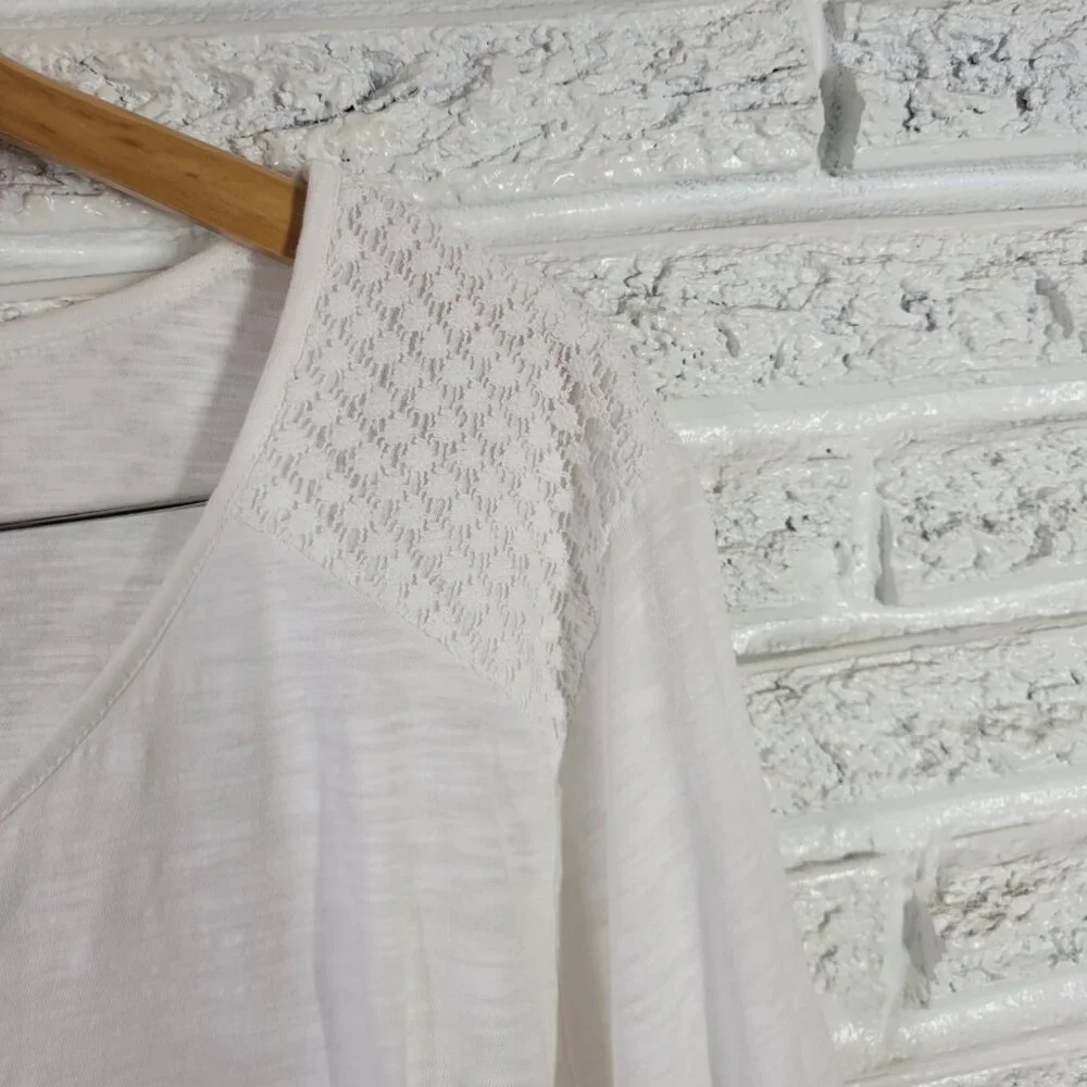 Style & Co Women's 3X Top White 100% Cotton 3/4 Bell Sleeve Pullover WHI38E - Picture 7 of 12
